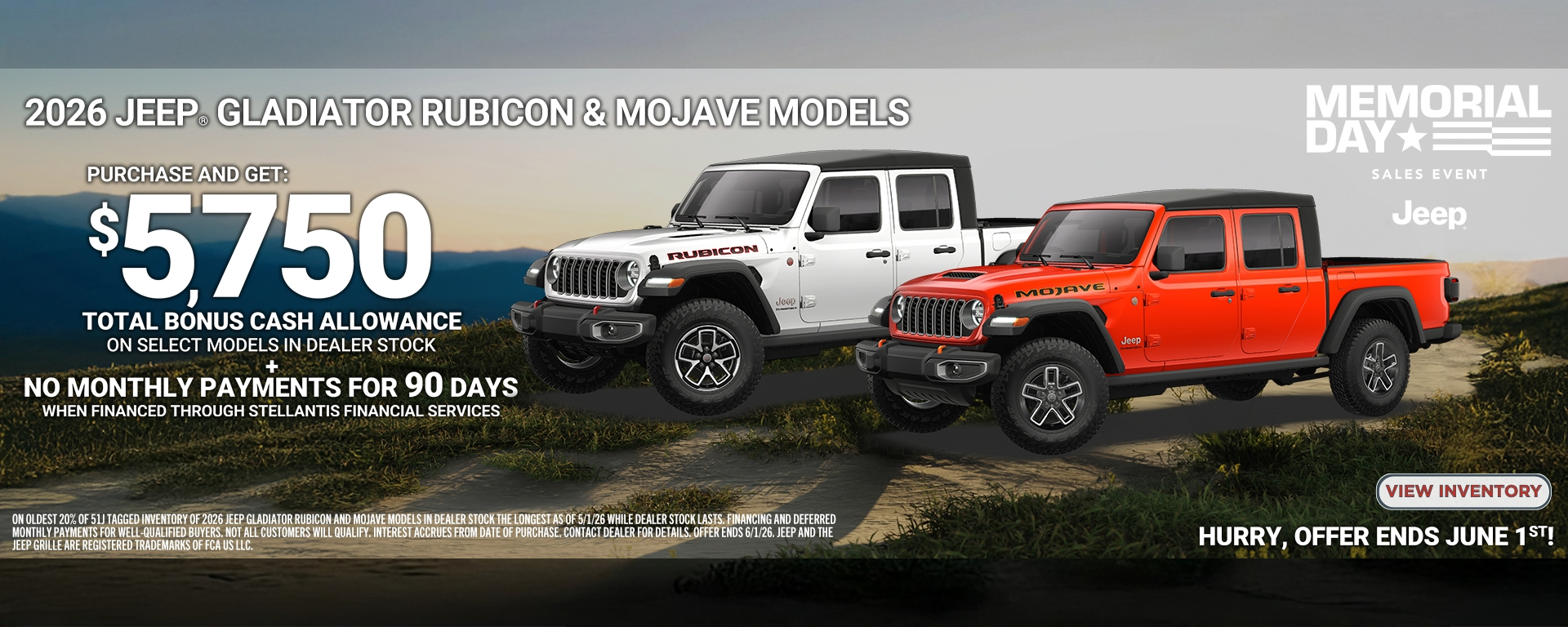 2026 Jeep Gladiator & Rubicon & Mojave